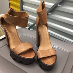 Brown Sandals with Heels